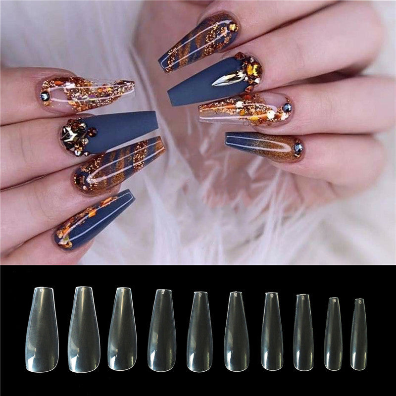 500 Tablets Transparent Natural Color Ballet Fake Nails – Full Cover Tips